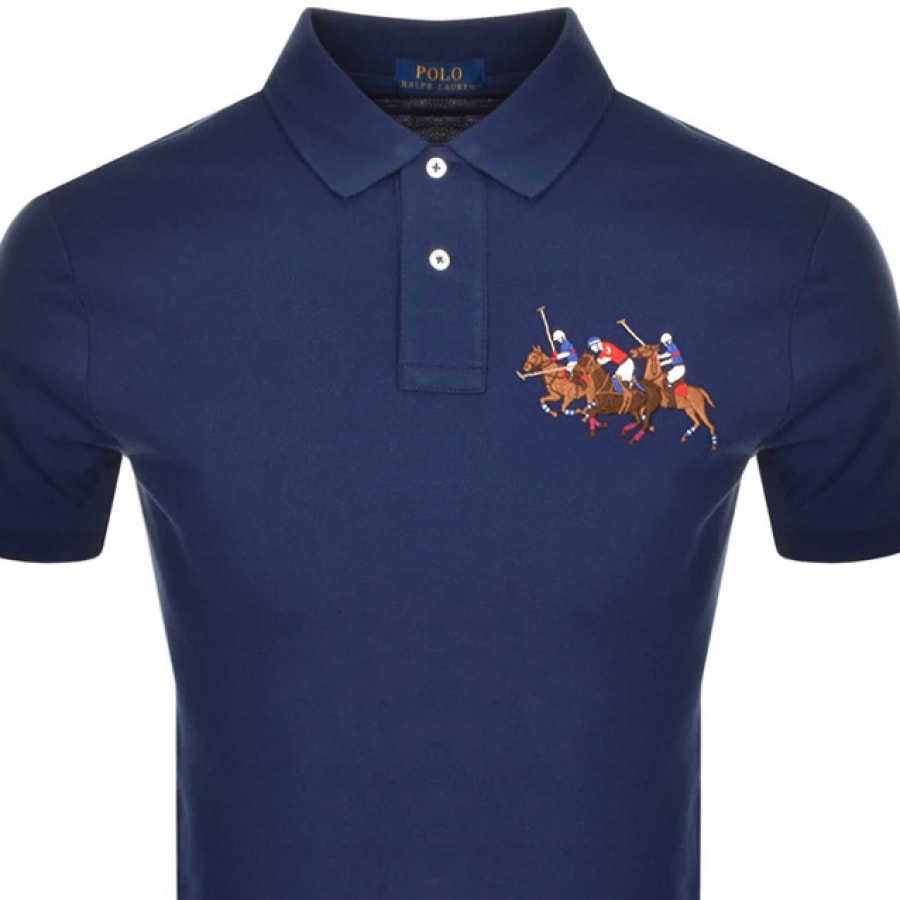 Alternative Image for ProductRalph Lauren Basic Mesh Polo T Shirt Navy2